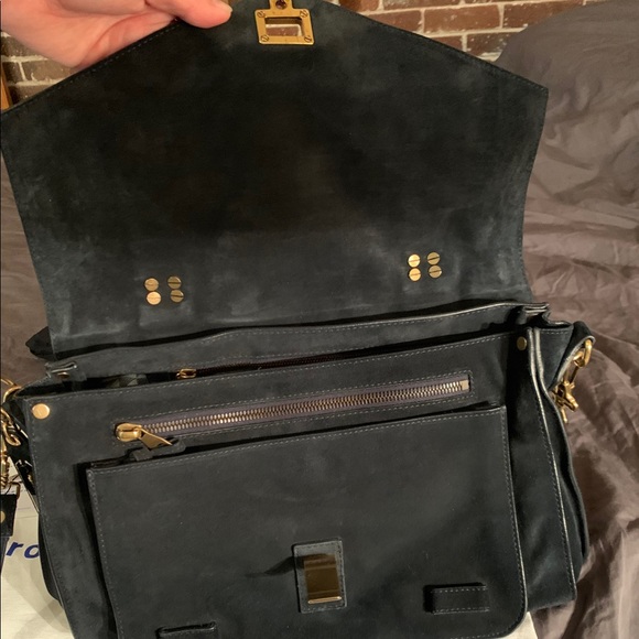 Proenza Schouler PS1 Medium Navy Suede - Picture 3 of 8